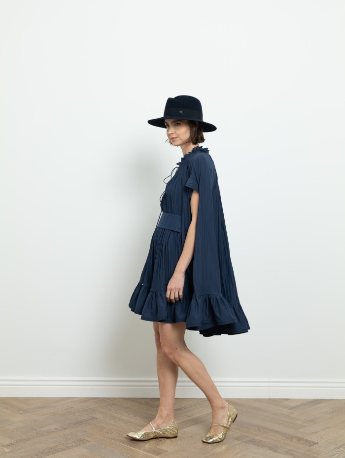 Robe plissée à volant - Lanvin - Mademoiselle Pearl