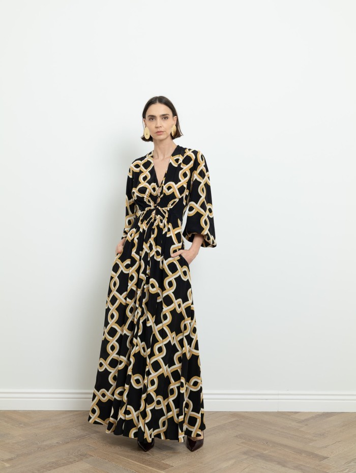 Robe longue à motif - La DoubleJ - Mademoiselle Pearl