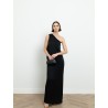 Robe asymétrique noire - Lanvin - Mademoiselle Pearl
