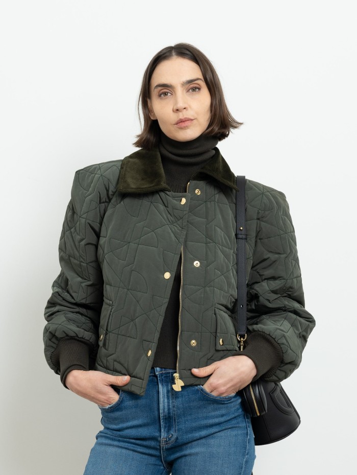 Blouson court vert - Patou - Mademoiselle Pearl
