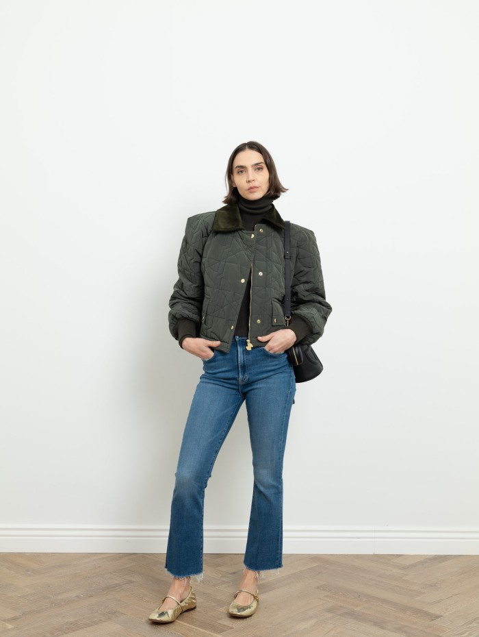 Blouson court vert - Patou - Mademoiselle Pearl