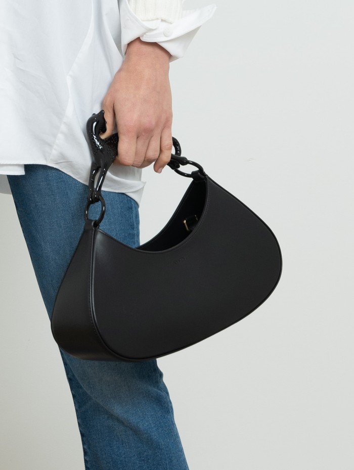 SAC HOBO LARGE AVEC POIGNE CAT NOIR