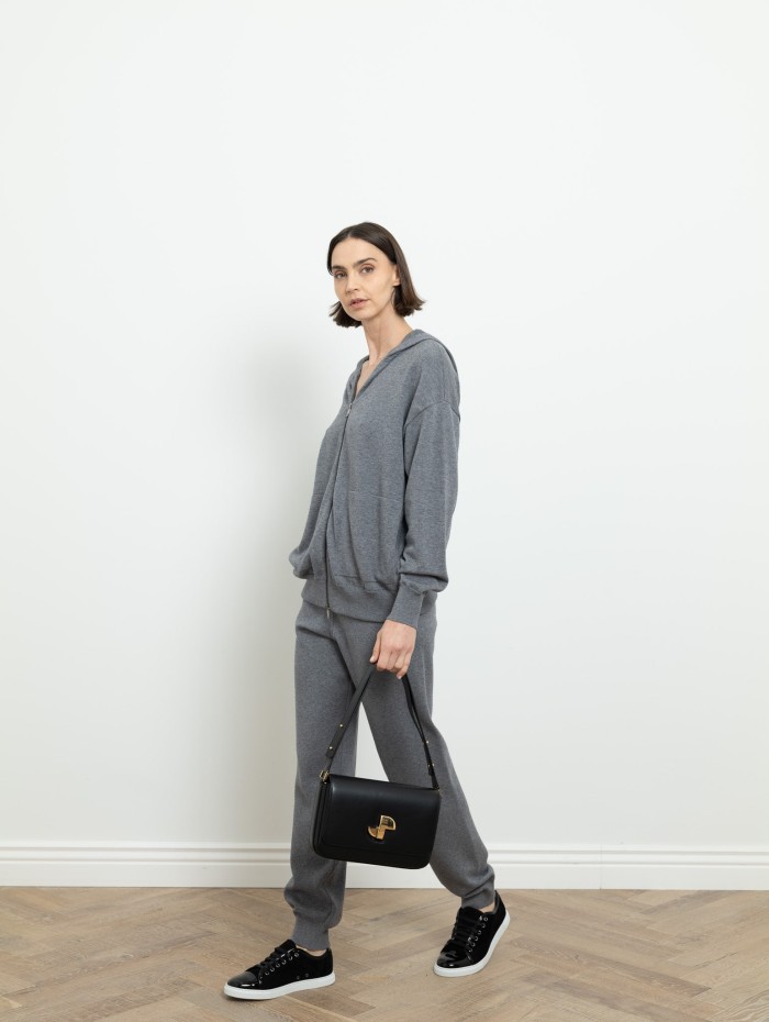 Veste à capuche grise - Max Mara Studio - Mademoiselle Pearl