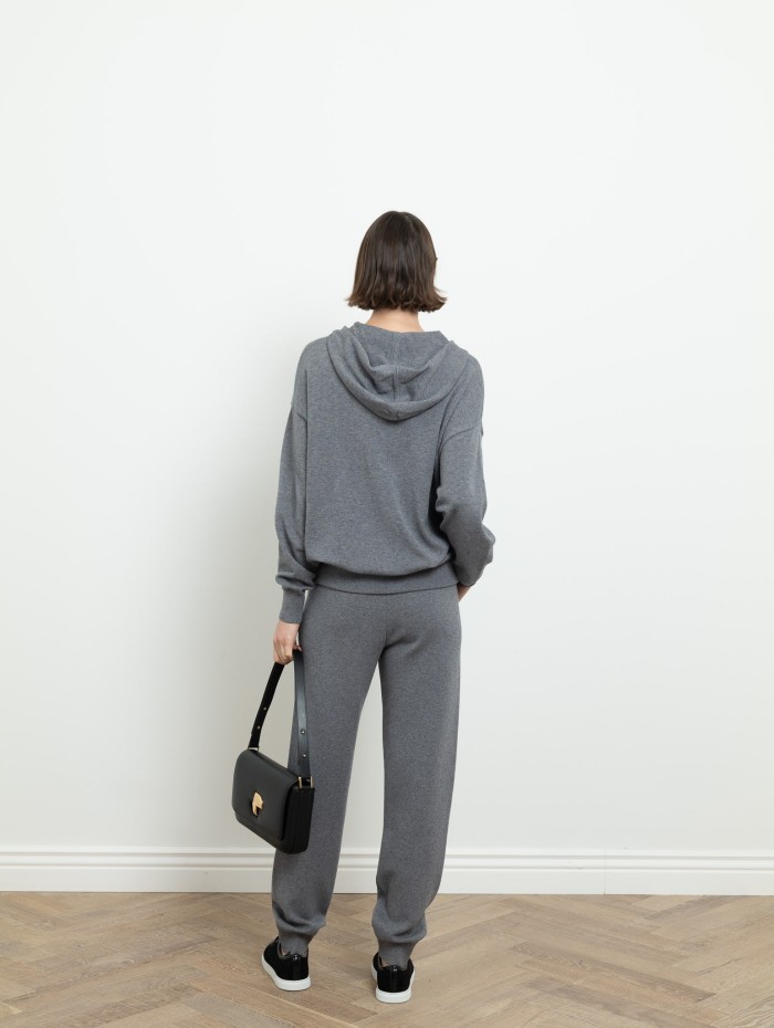Veste à capuche grise - Max Mara Studio - Mademoiselle Pearl