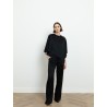 Pantalon noir en soie - Lanvin - Mademoiselle Pearl