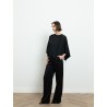 Pantalon noir en soie - Lanvin - Mademoiselle Pearl