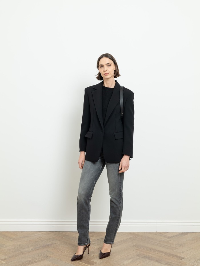 Blazer noir oversize - Max Mara - Mademoiselle Pearl