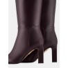 Bottes en cuir bordeaux - AQUAZZURA - Bottes femme luxe - Mademoiselle Pearl