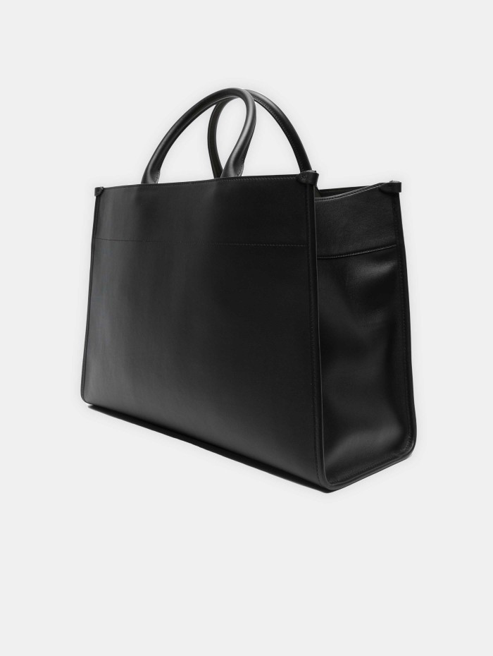 Sac cabas cuir noir - LANVIN - Sacs de luxe -  Mademoiselle Pearl