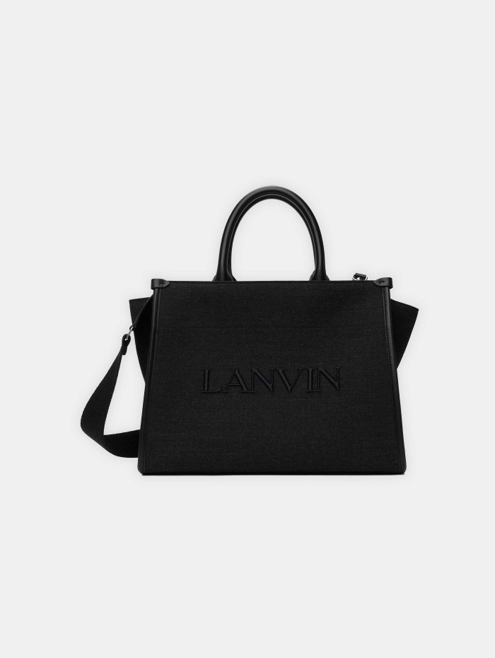 Sac cabas en toile - Noir - LANVIN - Sacs luxe - Mademoiselle Pearl