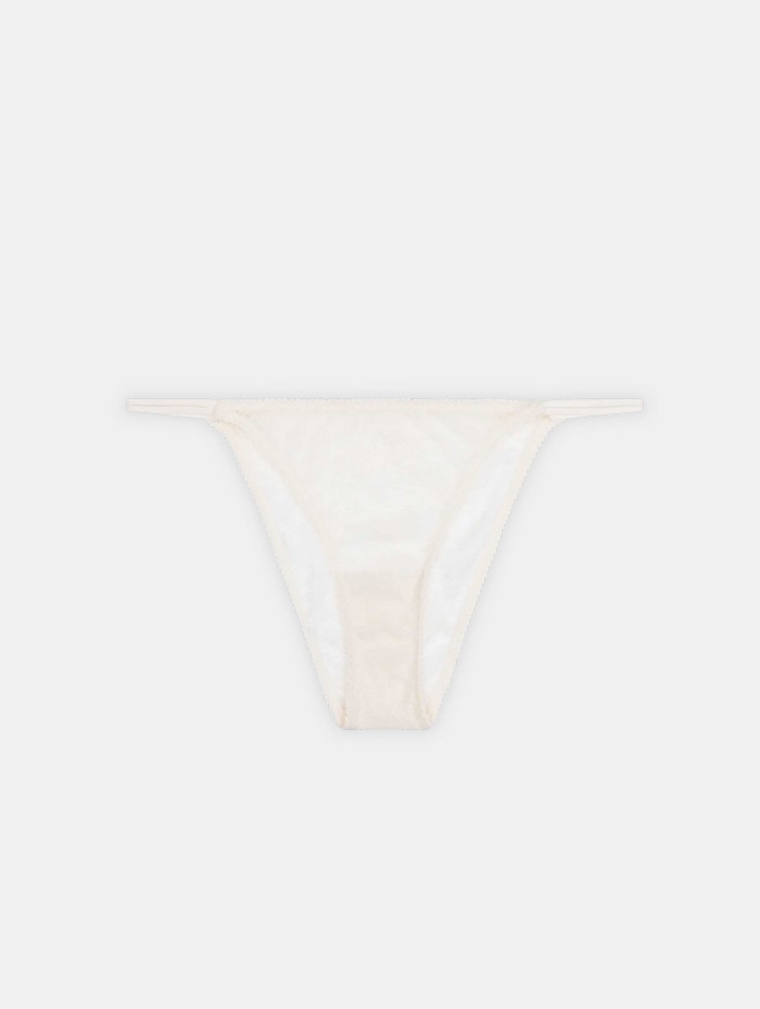 Tanga blanc en dentelle - Clio - Love Stories - Mademoiselle Pearl