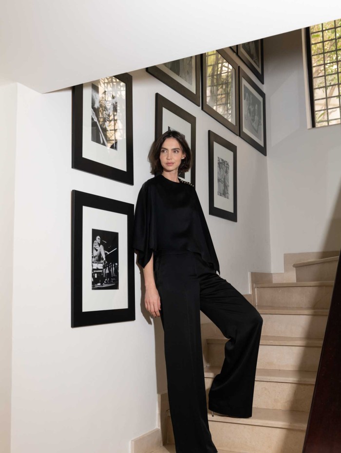 Pantalon noir en soie - Lanvin - Mademoiselle Pearl