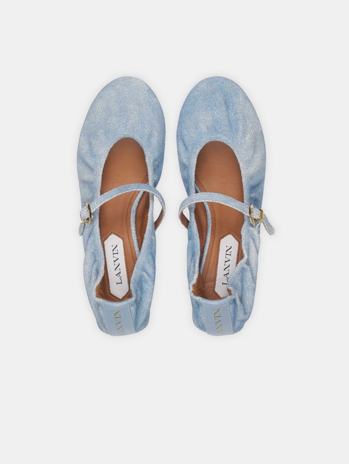 Ballerines à talons Denim - Babies - Lanvin - Mademoiselle Pearl