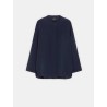 Chemise navy col officier Leticia - 'S Max Mara - Mademoiselle Pearl