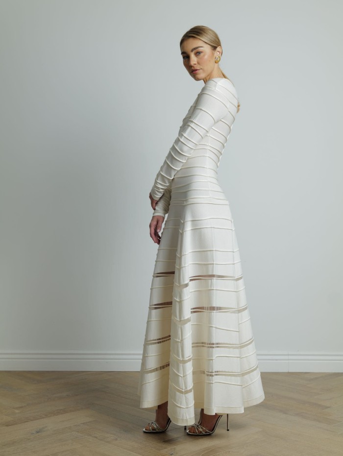 Robe à manches longues en maille - Maison Rabih Kayrouz - Mademoiselle Pearl