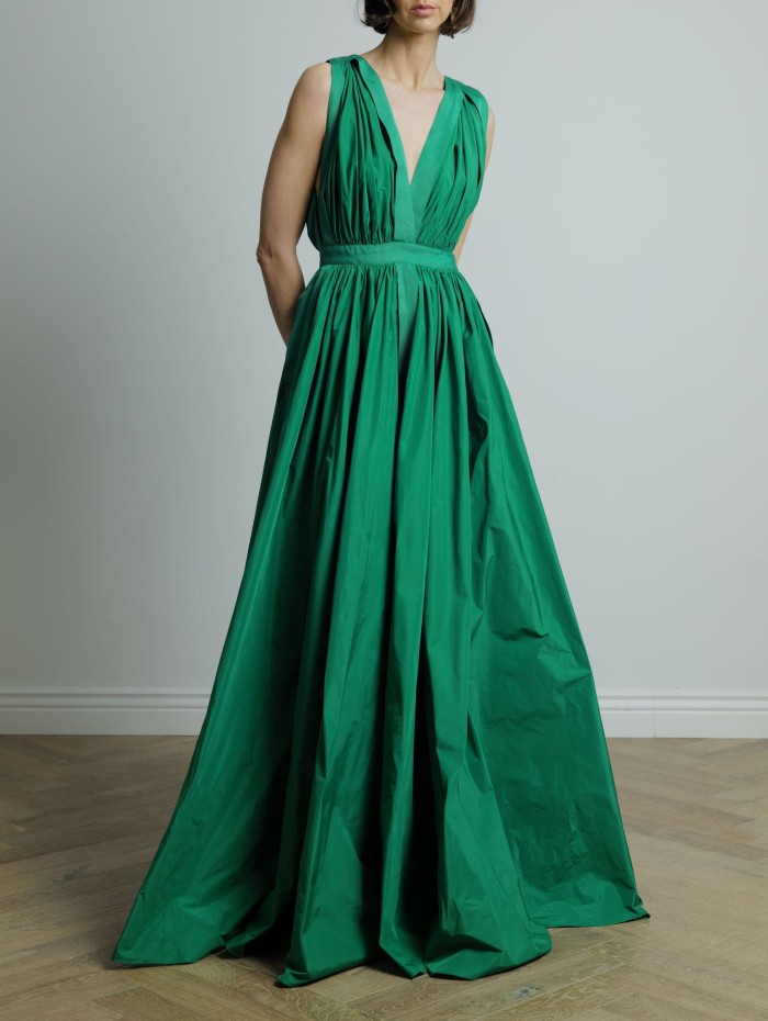 Robe longue verte - Maison Rabih Kayrouz - Mademoiselle Pearl