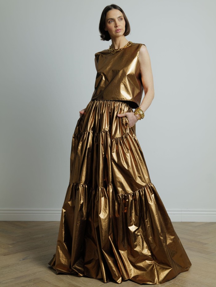 Jupon bronze - Maison Rabih Kayrouz - Mademoiselle Pearl