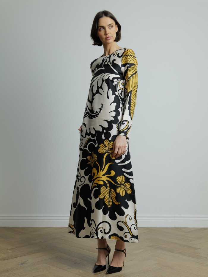 Robe longue à motifs - Swing dress - La DoubleJ - Mademoiselle Pearl