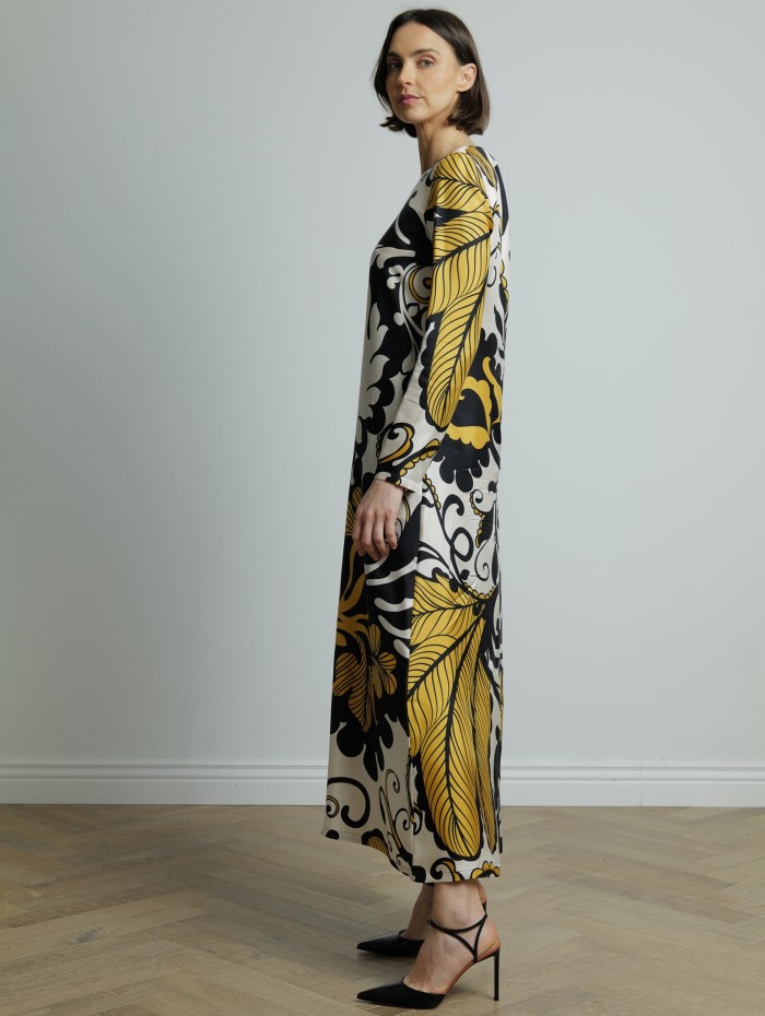 Robe longue à motifs - Swing dress - La DoubleJ - Mademoiselle Pearl
