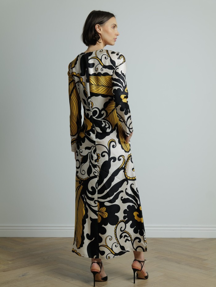Robe longue à motifs - Swing dress - La DoubleJ - Mademoiselle Pearl