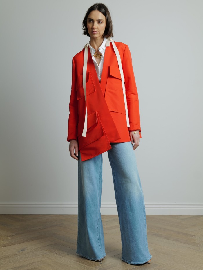Veste kimono orange - Maison Rabih Kayrouz - Mademoiselle Pearl