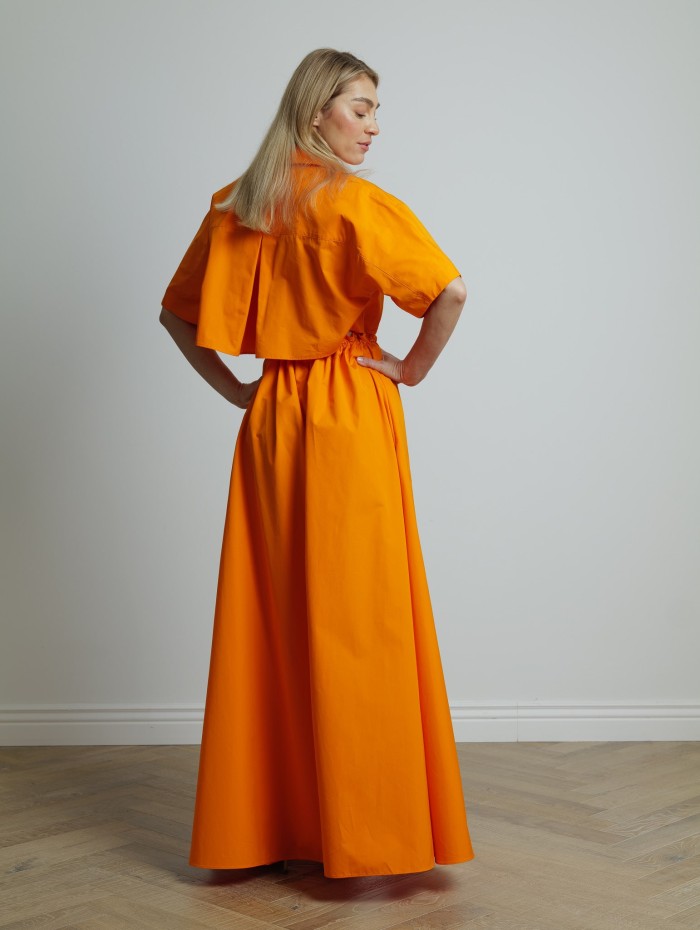 Robe longue orange - Maison Rabih Kayrouz - Mademoiselle Pearl