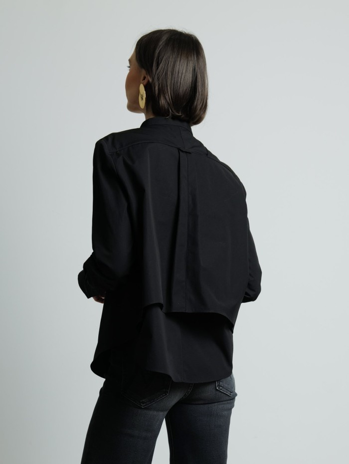 Chemise noire en coton - Maison Rabih Kayrouz - Mademoiselle Pearl