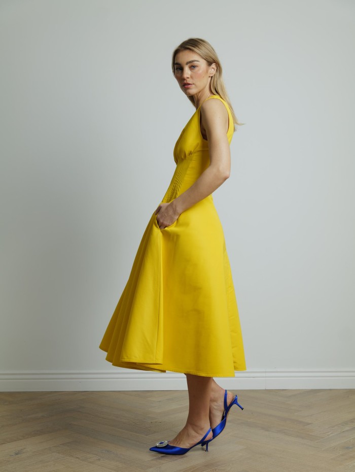 Robe sans manches jaune - Maison Rabih Kayrouz - Mademoiselle Pearl