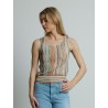 Top sans manches multicolore - Missoni - Mademoiselle Pearl