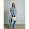Chemise sans manches bleue - Mary - Andrea Lev - Mademoiselle Pearl