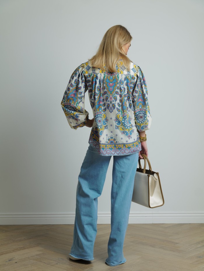 Chemise large en soie et coton - Etro - Mademoiselle Pearl