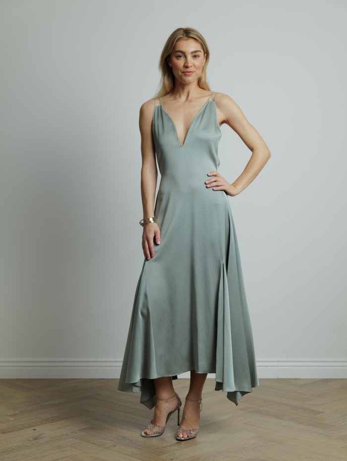 Robe à bretelles en soie - Lanvin - Mademoiselle Pearl