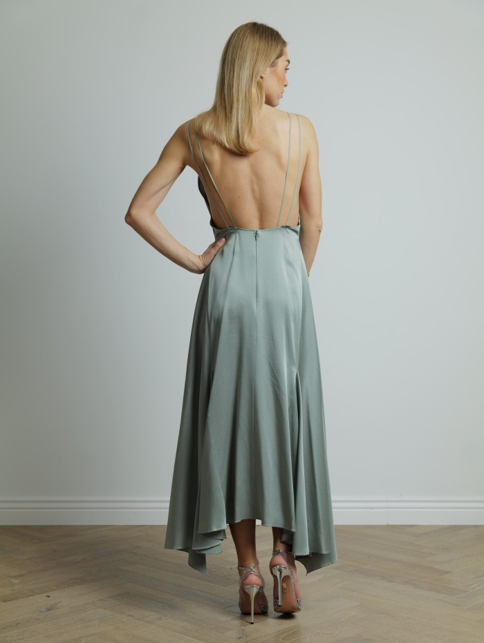 Robe à bretelles en soie - Lanvin - Mademoiselle Pearl