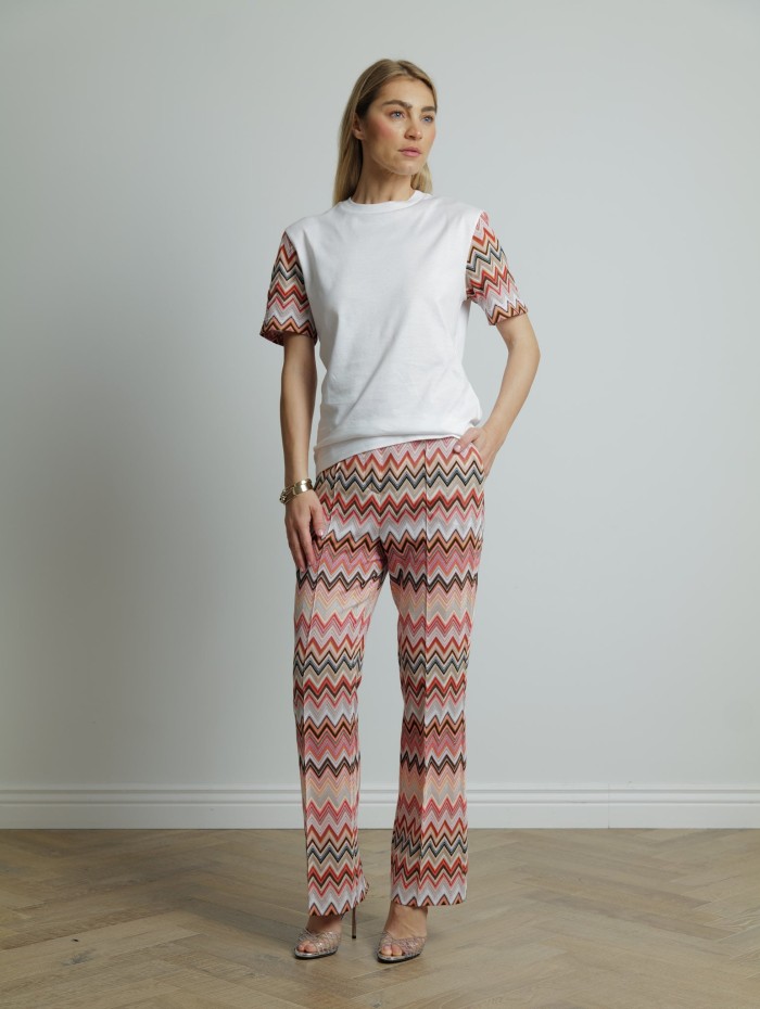 T-shirt à motifs - Short Sleeve - Missoni - Mademoiselle Pearl