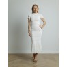 Jupe midi en coton tricoté - Lanvin - Mademoiselle Pearl