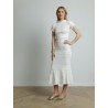 Jupe midi en coton tricoté - Lanvin - Mademoiselle Pearl