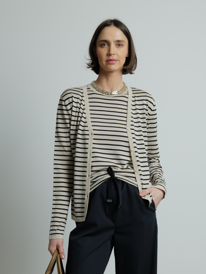 Gilet rayé en laine - Kenya - 'S Max Mara - Mademoiselle Pearl
