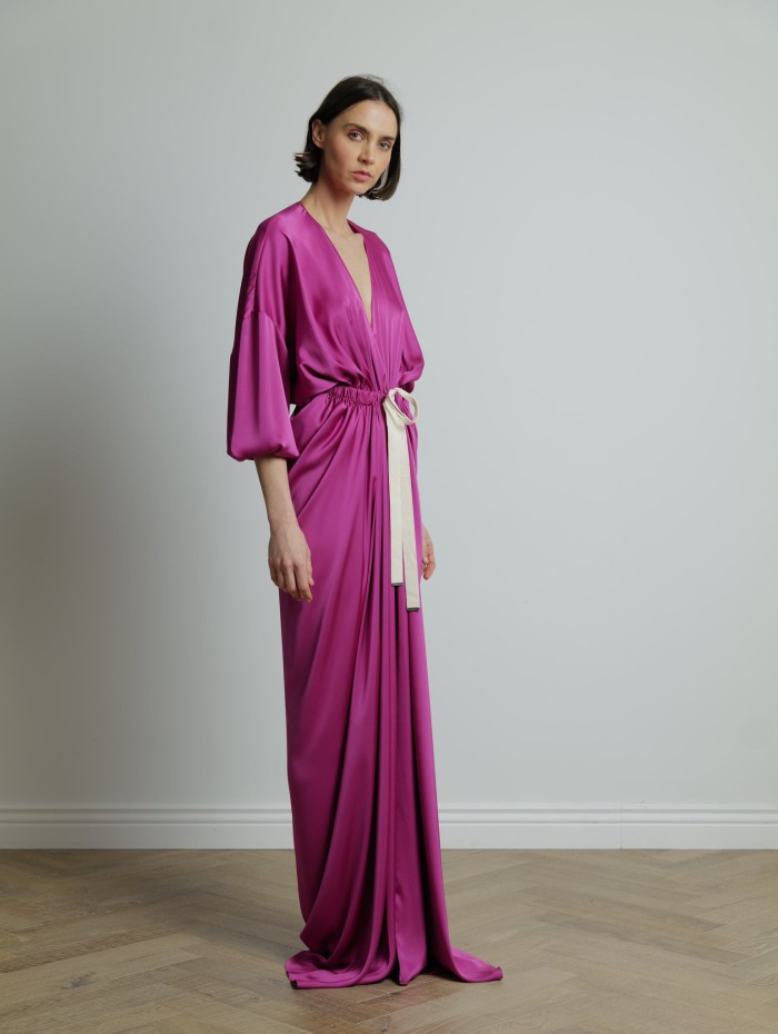 Robe longue fuchsia - Maison Rabih Kayrouz