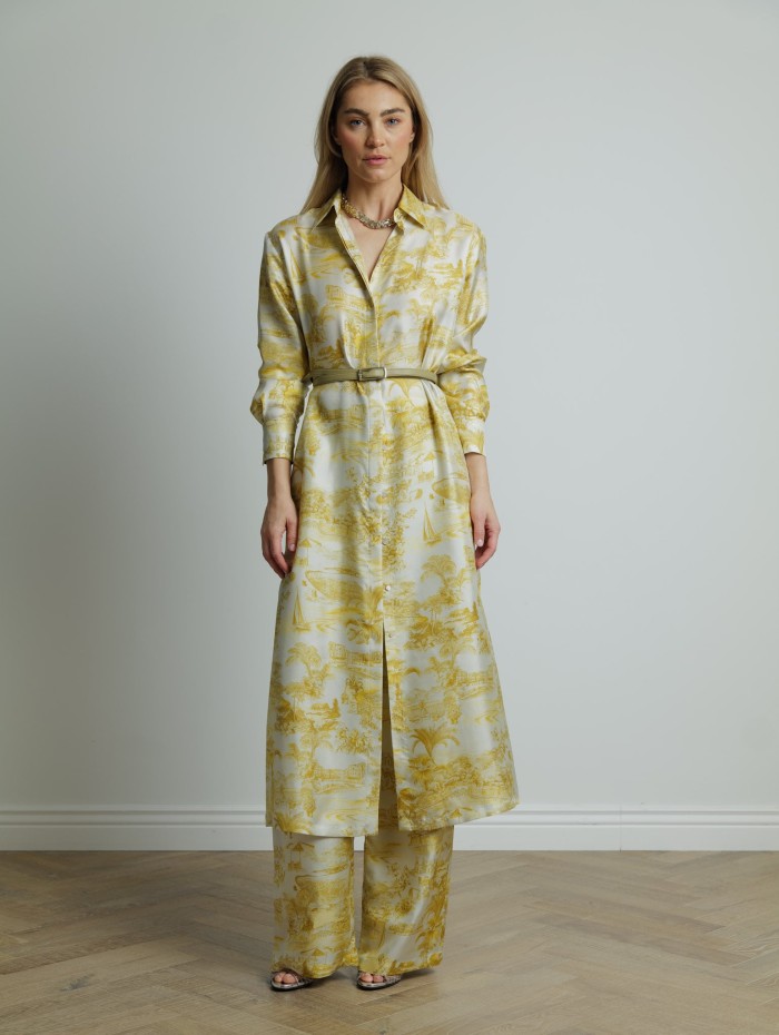Pantalon jaune - Zeus - Max Mara Studio - Mademoiselle Pearl