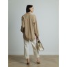 Chemise camel col officier - Leticia - 'S Max Mara - Mademoiselle Pearl