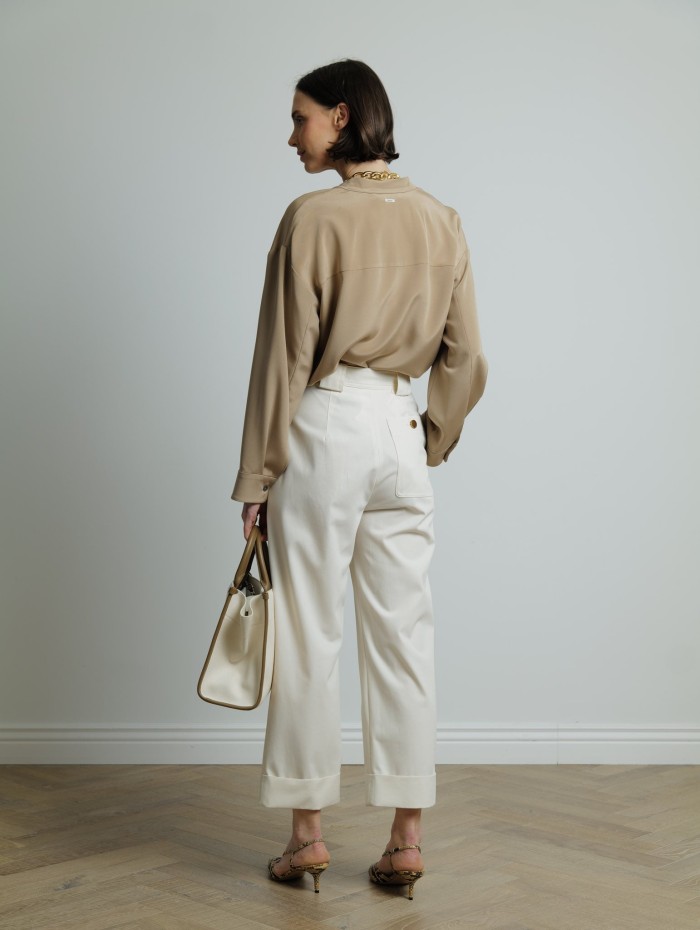 Pantalon blanc - Palio - Max Mara - Mademoiselle Pearl