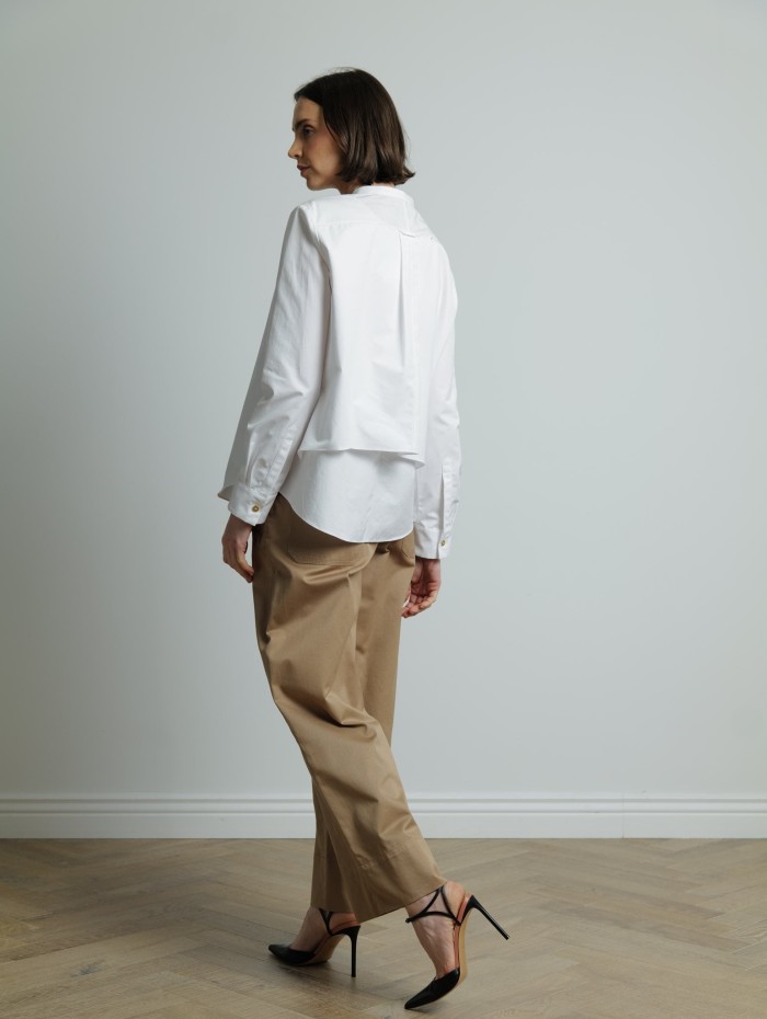 Pantalon en coton beige - Unico - Max Mara