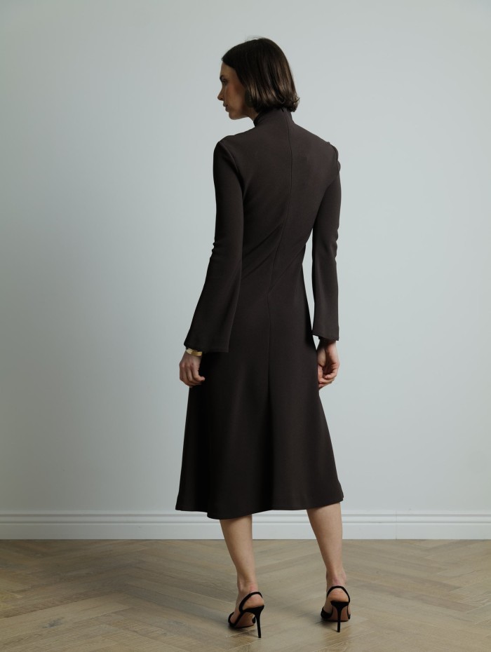 MAISON RABIH KAYROUZ - Robe marron chocolat