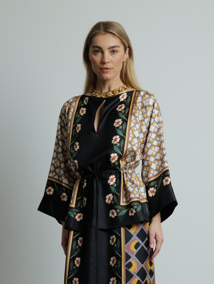 Robe longue en soie - Apericana dress - La DoubleJ - Mademoiselle Pearl