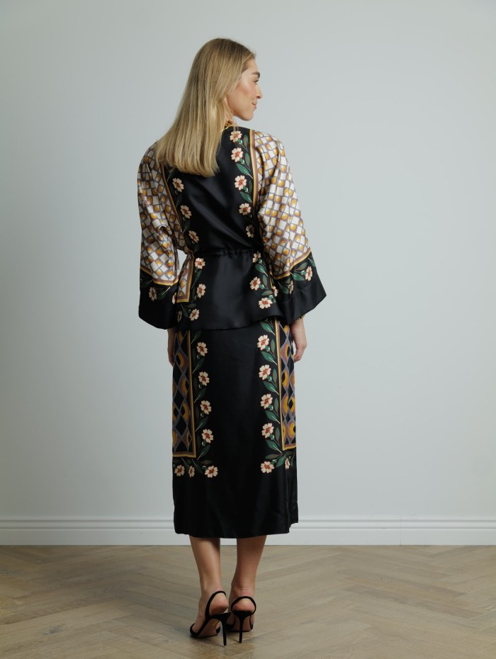 Robe longue en soie - Apericana dress - La DoubleJ - Mademoiselle Pearl