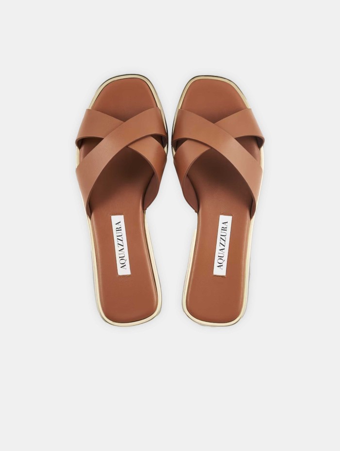 Mules en cuir - Divine Slide - Aquazzura - Mademoiselle Pearl