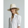 Chapeau en paille blanc - Henrietta - Maison Michel