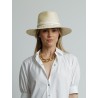 Chapeau en paille blanc - Henrietta - Maison Michel