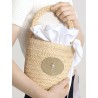 Panier en raphia - Bucket bag - Patou - Mademoiselle Pearl