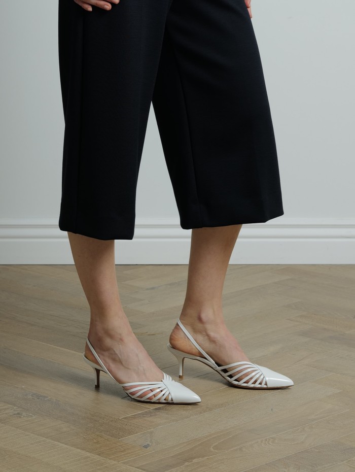 Escarpins blanc - Cachemire Patent - Aquazzura - Mademoiselle Pearl